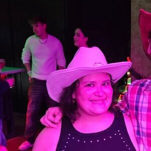 CLEANOUT White Cowboy Hat with Heart Detail